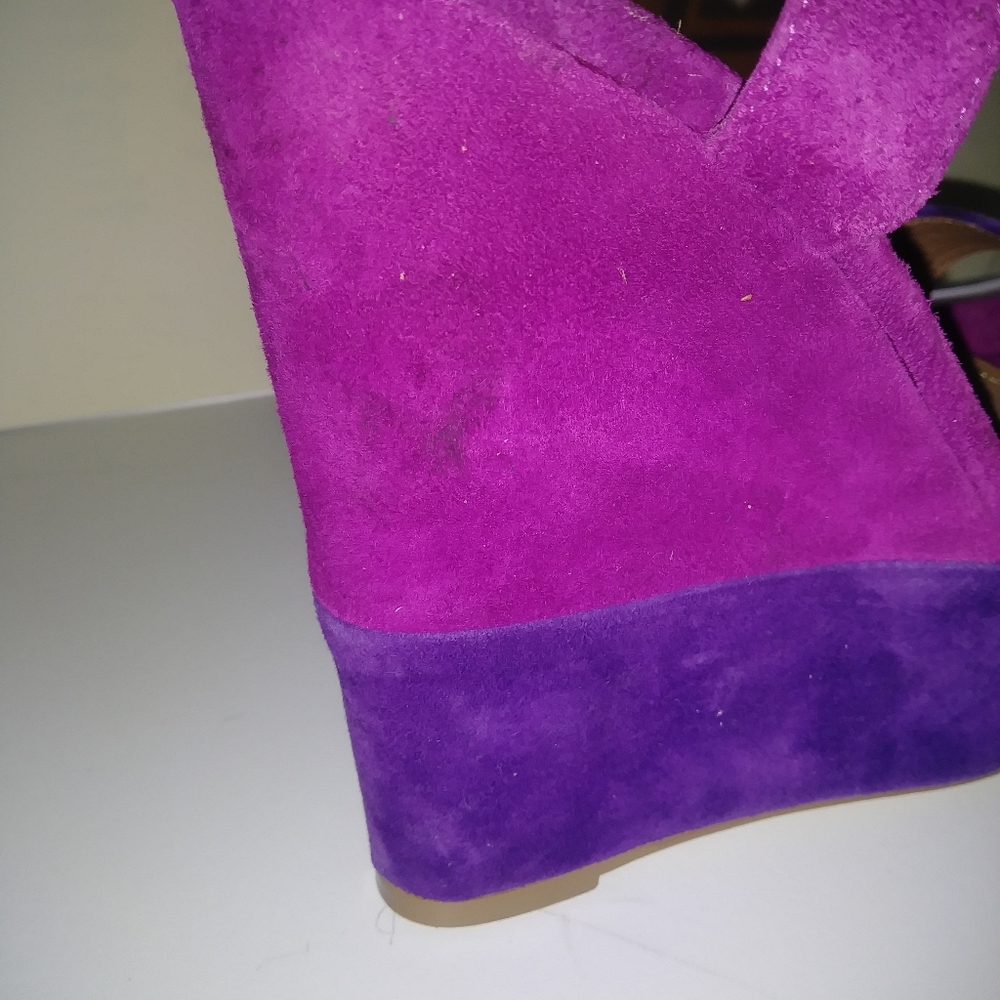 Steve Madden Purple and fuchsia wedge heels👡👡 - Picture 7 of 7